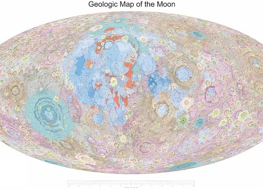 Chinese astronomers have created a detailed geological map of the Moon
